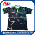 Hight quality Cheap Custom Made Sublimated cool dry Unisex green polo shirt